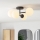 Eglo - LED fürdőszobai felületre szerelhető csillár 4xG9/4,2W/230V IP44 fekete