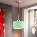Eglo - LED kábeles függeszték TUNJA 1xE27/60W/230V átm. 20 cm zöld/piros