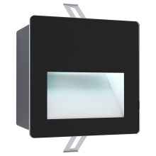 Eglo - LED Kültéri beépíthető lámpa LED/3,7W/230V IP65 fekete