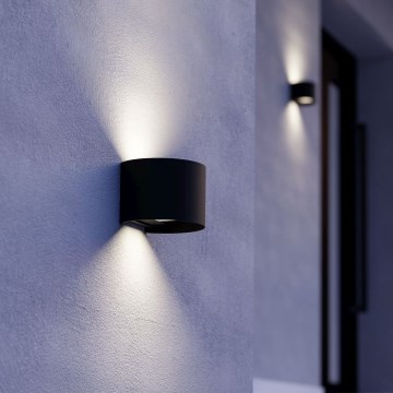 Eglo - LED kültéri fali lámpa 2xLED/2,8W/230V IP54 fekete