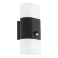 Eglo - LED kültéri fali lámpa érzékelős 2xLED/5,5W/230V