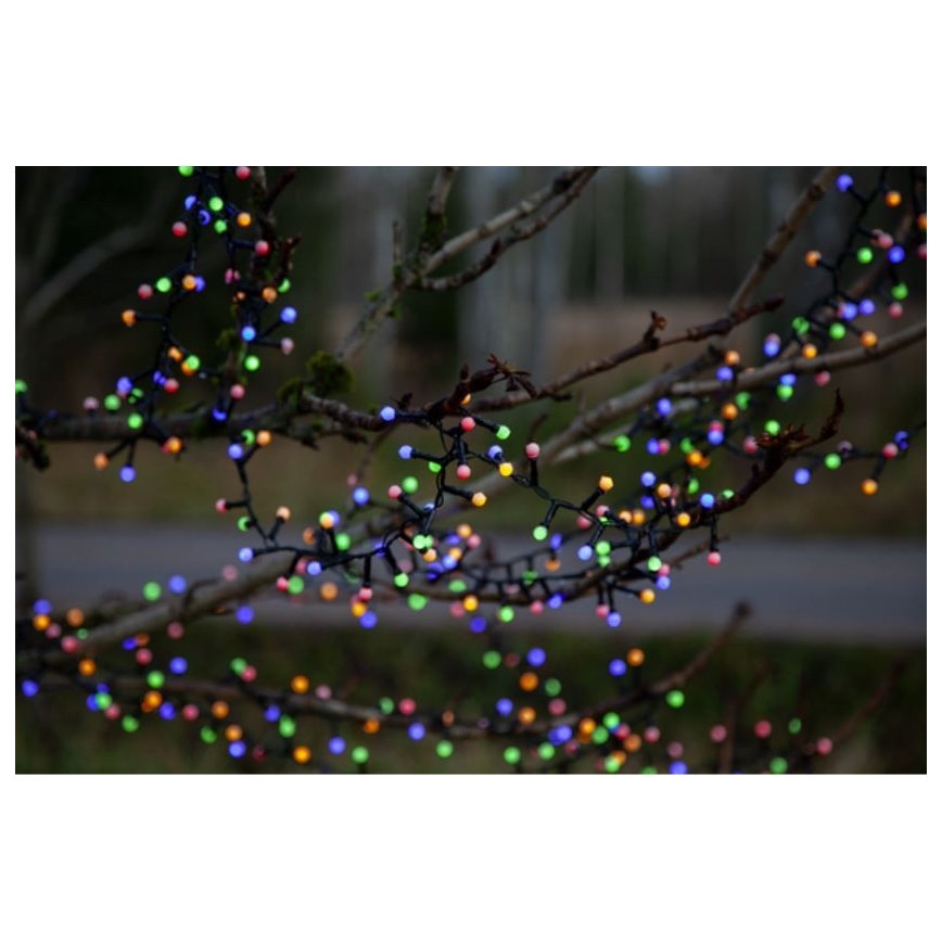 Eglo 472-53 - LED kültéri karácsonyi fényfüzér BERRY MINI 700xLED/8 funkciós 19m többszínű IP44