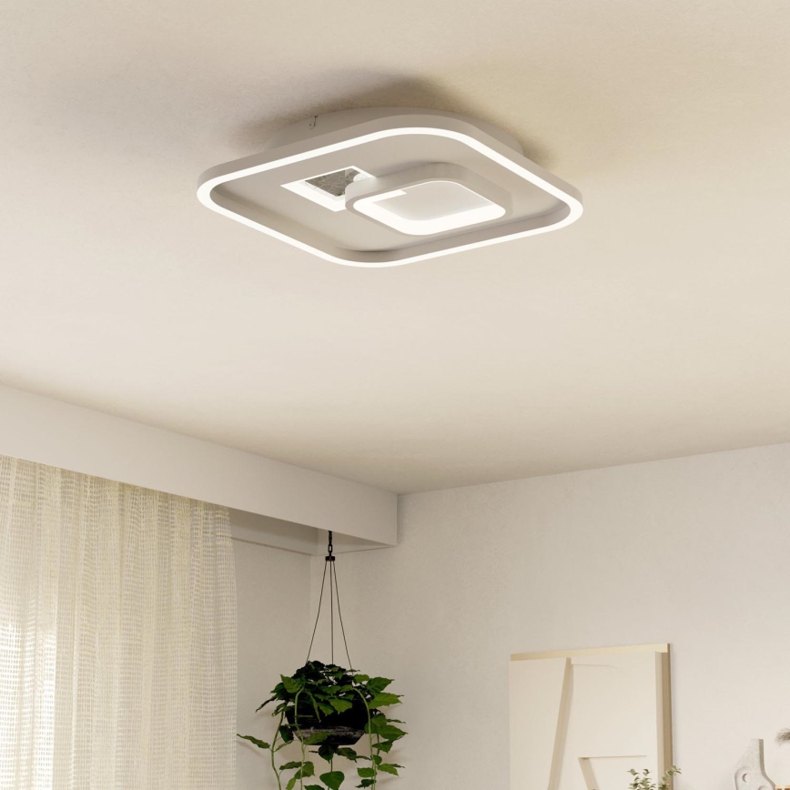 Eglo - LED Mennyezeti lámpa 1xLED/16,2W/230V + 1xLED/9,2W 38x38 cm fehér