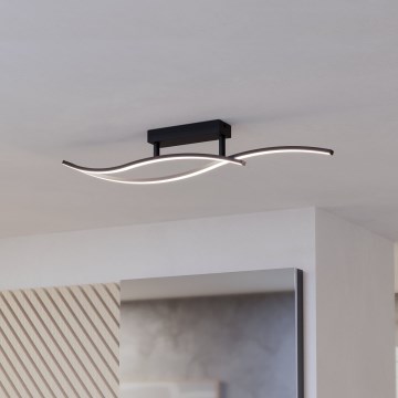 Eglo - LED Mennyezeti lámpa LED/12W/230V 4000K fekete