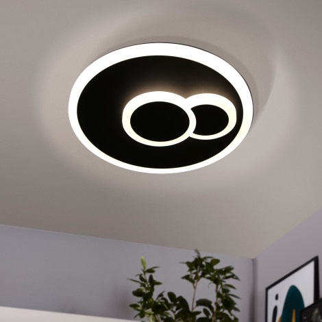 Eglo - LED Mennyezeti lámpa LED/7,8W/230V á. 20 cm fekete