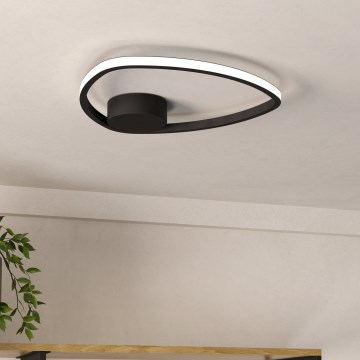 Eglo - LED mennyezeti lámpa LED/9,7W/230V 2700/4000/6500K átm. 37,5 cm fekete
