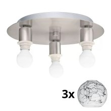Eglo - LED Mennyezeti lámpa MY CHOICE 3xE14/4W/230V króm/fehér/fekete