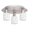 Eglo - LED Mennyezeti lámpa MY CHOICE 3xE14/4W/230V matt króm/fehér
