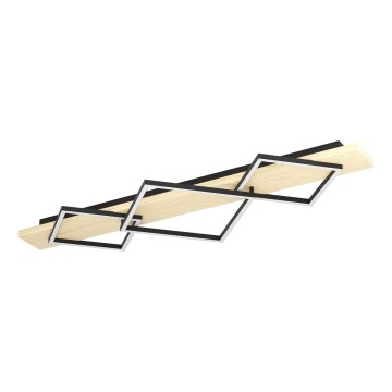 Eglo - LED mennyezeti lámpatest 2xLED/13W/230V + LED/16W fekete/bézs
