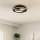 Eglo - LED mennyezeti lámpatest LED/14W/230V + LED/8,5W átm. 38 cm fekete/arany