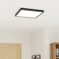 Eglo - LED mennyezeti lámpatest LED/17,5W/230V 2700/4000/6500K 39x39 cm fekete