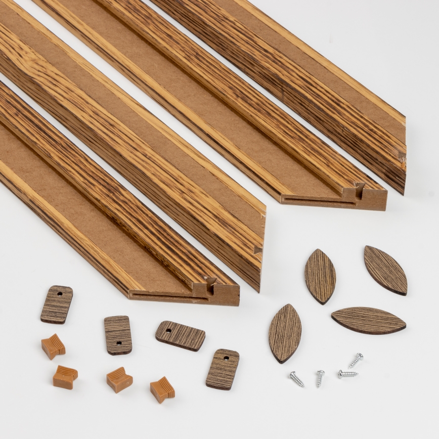 Eglo - LED dimmelhető mennyezeti panel POZZALLO WOOD LED/21W/230V 2700-6500K 49,5x49,5 cm barna + távirányító