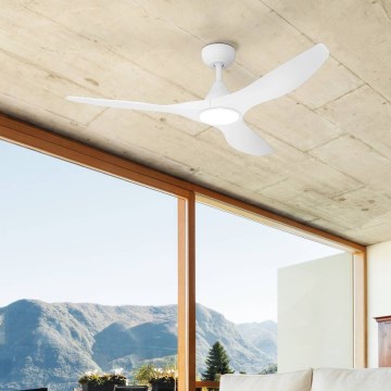 Eglo - LED mennyezeti ventilátor LED/19W/230V átm. 132 cm fehér + távirányító