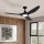 Eglo - LED mennyezeti ventilátor LED/20W/230V 3000/4000/5000K átm. 132 cm fekete + távirányító