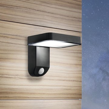 Eglo - LED napelemes fali lámpa érzékelővel LED/4,5W/3,7V 2200 mAh IP44