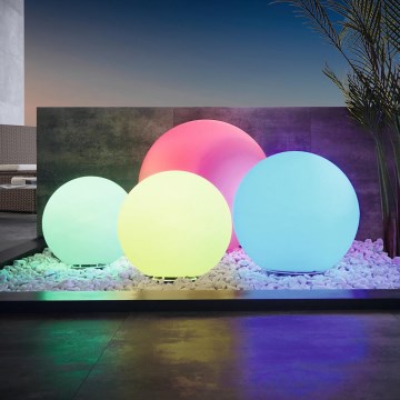 Eglo - LED RGB állítható fényerejű kültéri lámpa 1xE27/9W/230V 2700-6500K IP65 Ø600