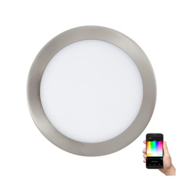 Eglo - LED RGB fényerőszabályozható beépíthető mennyezeti lámpa FUEVA-C LED/15,6W/230V átm. 22,5 cm