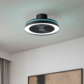 Eglo - LED RGBW Dimmelhető mennyezeti ventilátor 3xLED/8,5W/230V+LED/6W 2700-6500K átm. 48 cm fekete + távirányító