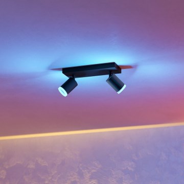Eglo - LED RGBW dimmelhető spotlámpa 2xLED/3,7W/230V 2700-6500K fekete