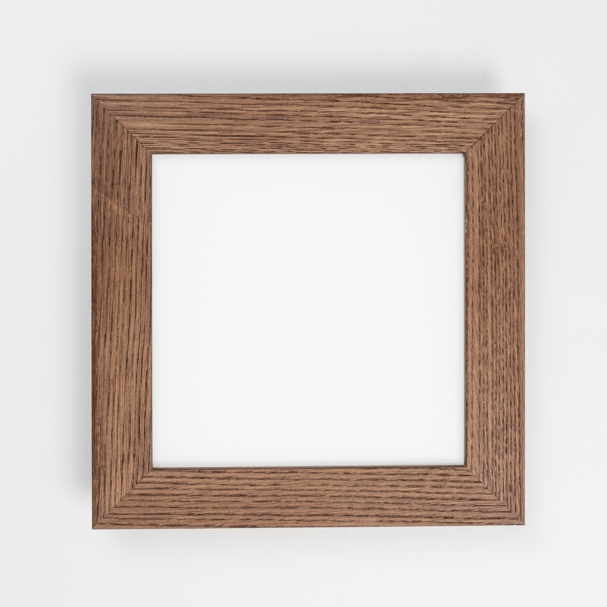 Eglo - LED RGBW Dimmerelhető mennyezeti panel SALOBRENA-C WOOD LED/16W/230V 2700-6500K 34x34 cm sötétbarna + távirányító