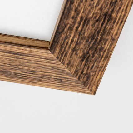 Eglo - LED RGBW dimmelhető mennyezeti panel SALOBRENA-C WOOD LED/16W/230V 2700-6500K 34x34 cm barna + távirányító