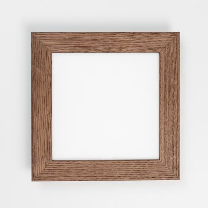 Eglo - LED RGBW Dimmerelhető mennyezeti panel SALOBRENA-C WOOD LED/16W/230V 2700-6500K 34x34 cm sötétbarna + távirányító