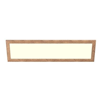 Eglo - LED mennyezeti panel SALOBRENA-RW WOOD LED/34W/230V 2700/4000K 124x34 cm barna