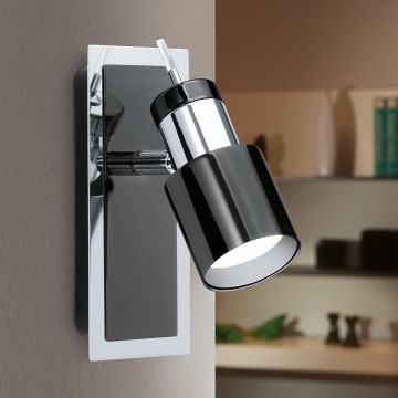 Eglo - LED Spotlámpa 1xGU10/5W/230V fekete