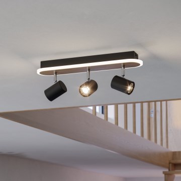 Eglo - LED spotlámpa, 20 W, 230 V, barna/fekete