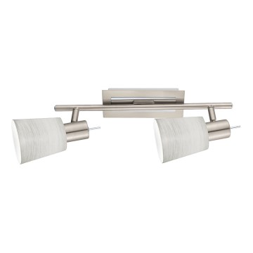 Eglo - LED spotlámpa MY CHOICE 2xE14/4W/230V matt króm/krémszínű