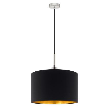 Eglo - LED Függeszték kábellel TUNJA 1xE27/60W/230V fekete