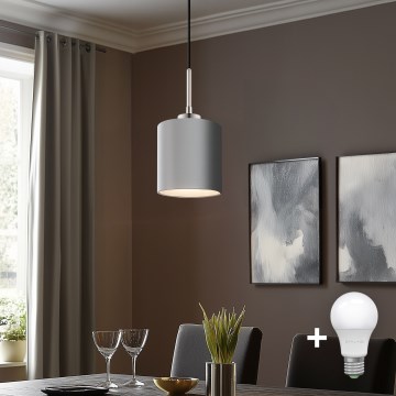 Eglo - LED zsinóros függeszték TUNJA 1xE27/60W/230V, szürke