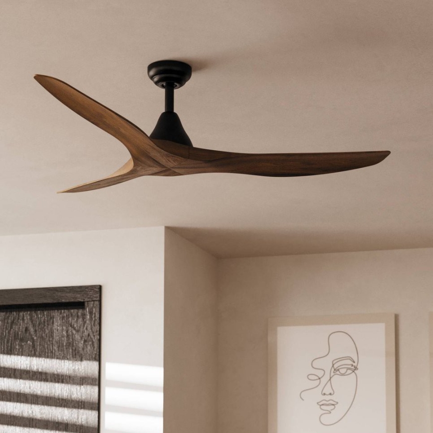 Eglo - Mennyezeti ventilátor átm. 132 cm barna + távirányító