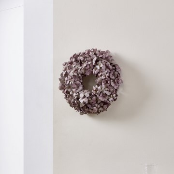 Eglo - Művirág koszorú átm. 35 cm lila