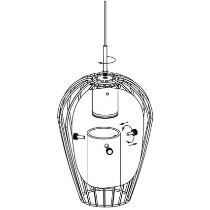 Eglo - Pótló üveg a VENCINO fehér csillárhoz és asztali lámpához