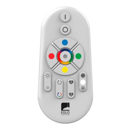 Eglo - LED RGB dimmelhető felületre szerelt panel SALOBRENA-C WOOD LED/40W/230V 2700-6500K 49,5x49,5 cm barna + távirányítóval