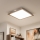 Eglo - SALOBRENA WOOD LED felületre szerelhető panel, 31 W, 230 V, 64 x 64 cm, barna