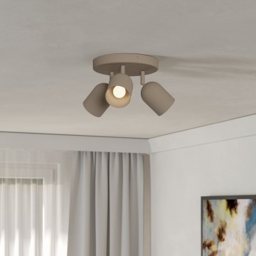 Eglo - Spotlámpa 3x E14/40W/230V, átm. 25 cm, bézs