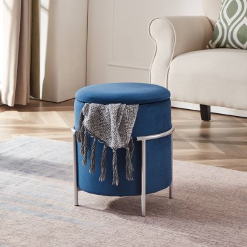 Eglo - Taburet 46x41 cm kék/króm