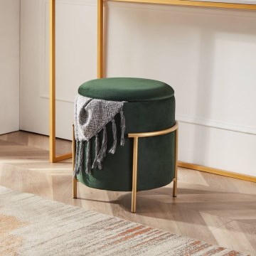 Eglo - Taburet 46x41 cm zöld/arany