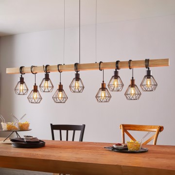 Eglo - TOWNSHEND kábeles csillár 9xE27/60W/230V