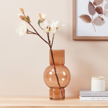 Eglo - Üvegváza 28x15,5 cm barna