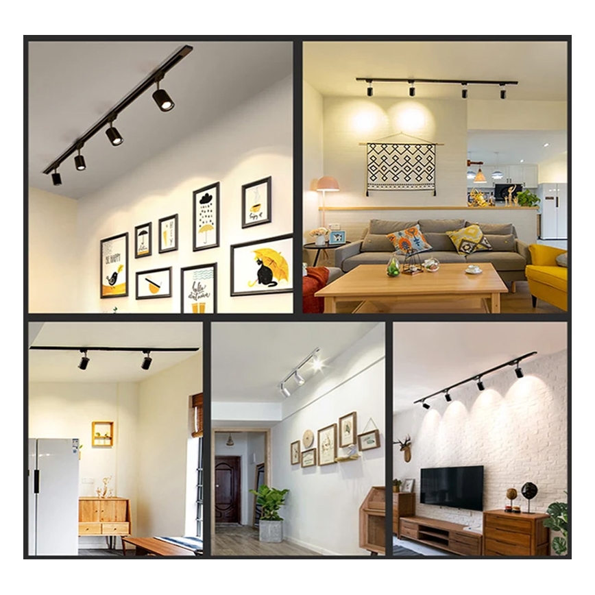 Egyfázisú 1 m hosszú sínrendszer, fekete