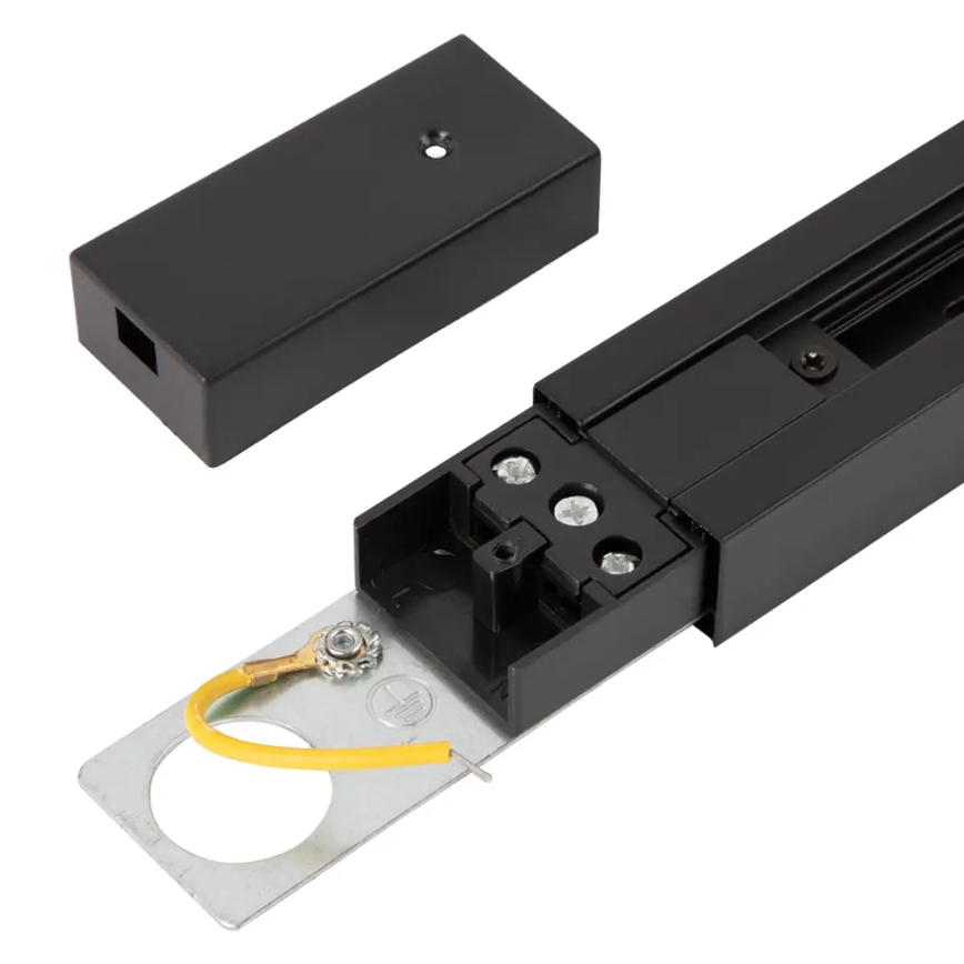 Egyfázisú 1 m hosszú sínrendszer, fekete