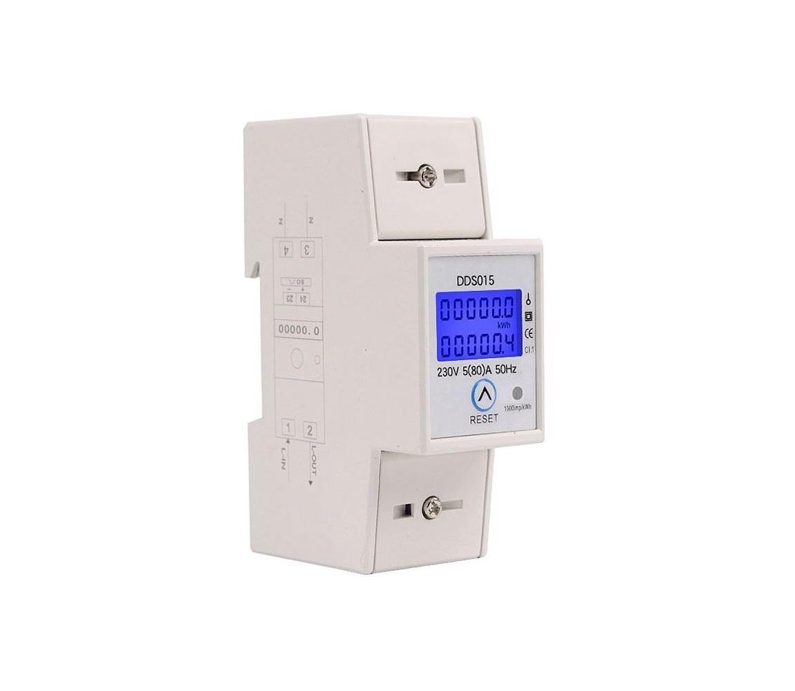 Egyfázisú villanyóra DIN sínhez DDS015 R239B