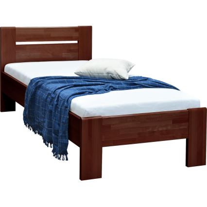 Egyszemélyes ágy AMBER 90x200 cm, sötét dió