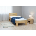 Egyszemélyes tömörfa ágy AMBER 90x200 cm bükk
