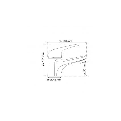 Eisl NI075CR - GRANDE VITA CLASSIC mosdócsaptelep, fényes króm