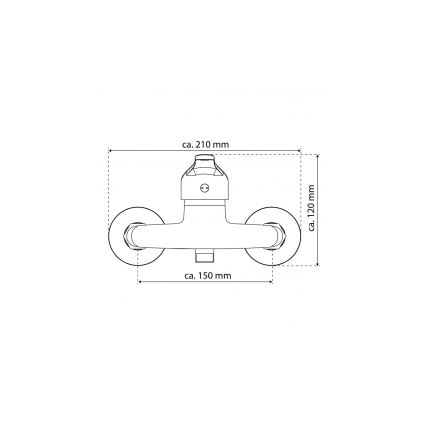 Eisl NI168CR - GRANDE VITA CLASSIC zuhanycsaptelep, fényes króm kivitel