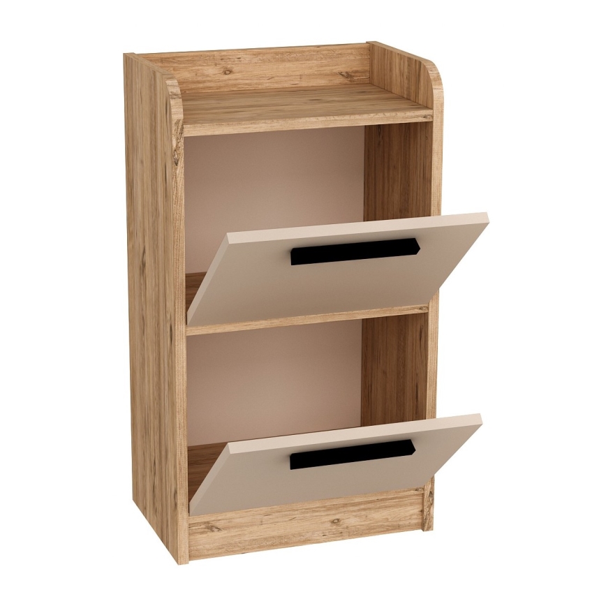 Éjjeli szekrény LUSES 79,4x45 cm atlanti fenyő/beige